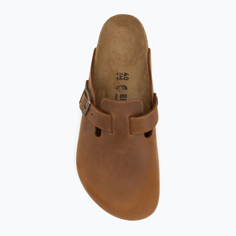 Шльопанці BIRKENSTOCK Boston LEOI Regular коньячні 5