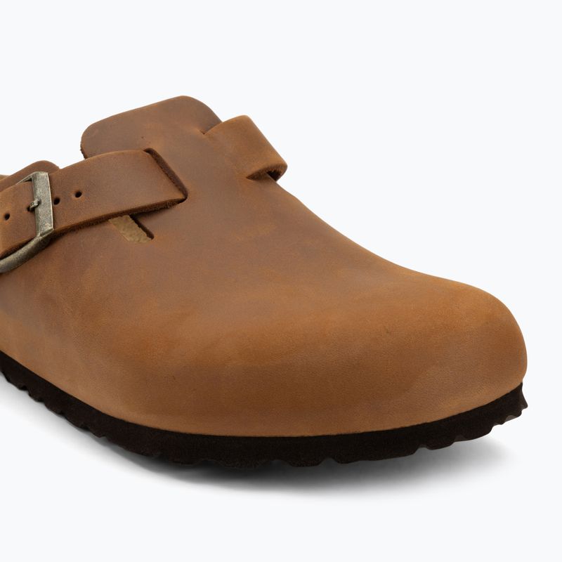 Шльопанці BIRKENSTOCK Boston LEOI Regular коньячні 7