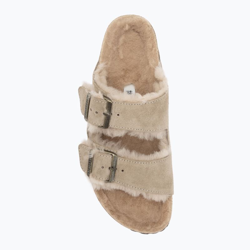 Шльопанці BIRKENSTOCK Arizona Shearling SL Narrow taupe 5