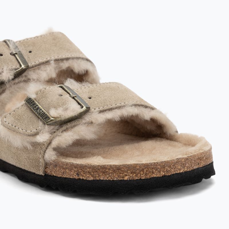 Шльопанці BIRKENSTOCK Arizona Shearling SL Narrow taupe 7