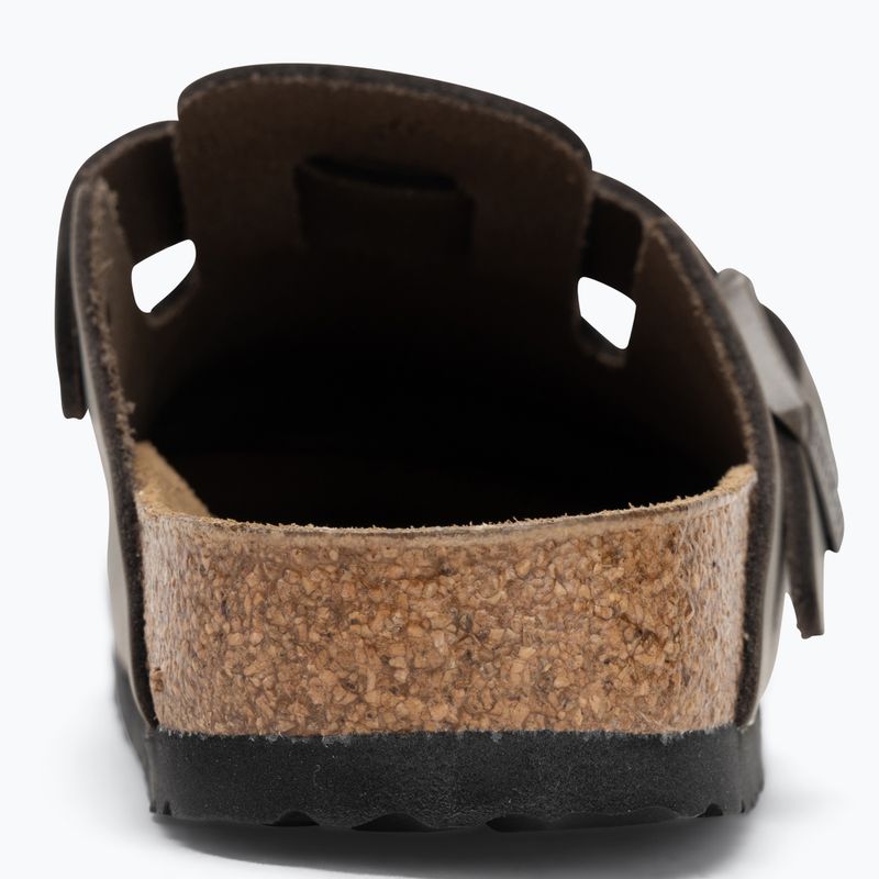 Шльопанці BIRKENSTOCK Boston NL Narrow smooth leather concrete gray 6