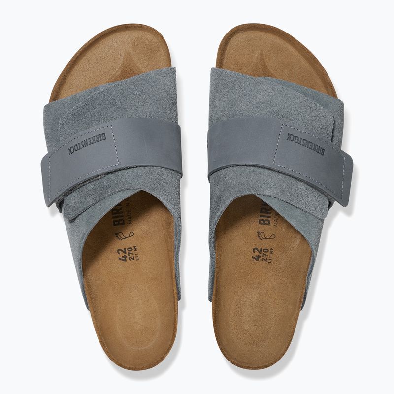 BIRKENSTOCK Kyoto LENB/LEVE Вузькі шльопанці базальтово-сірі 3