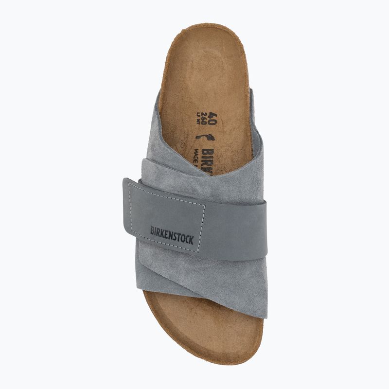 BIRKENSTOCK Kyoto LENB/LEVE Вузькі шльопанці базальтово-сірі 5