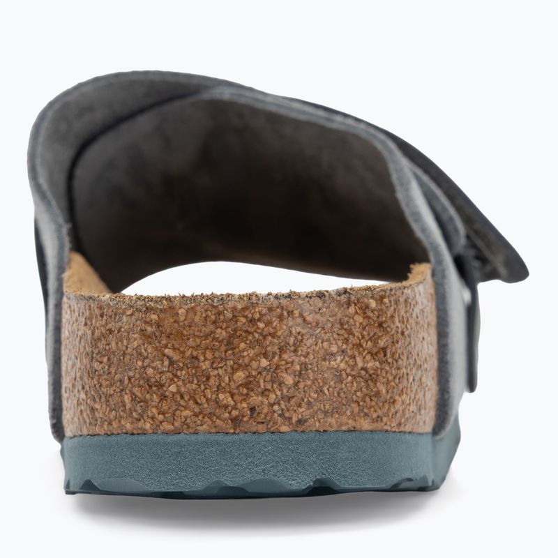 BIRKENSTOCK Kyoto LENB/LEVE Вузькі шльопанці базальтово-сірі 6