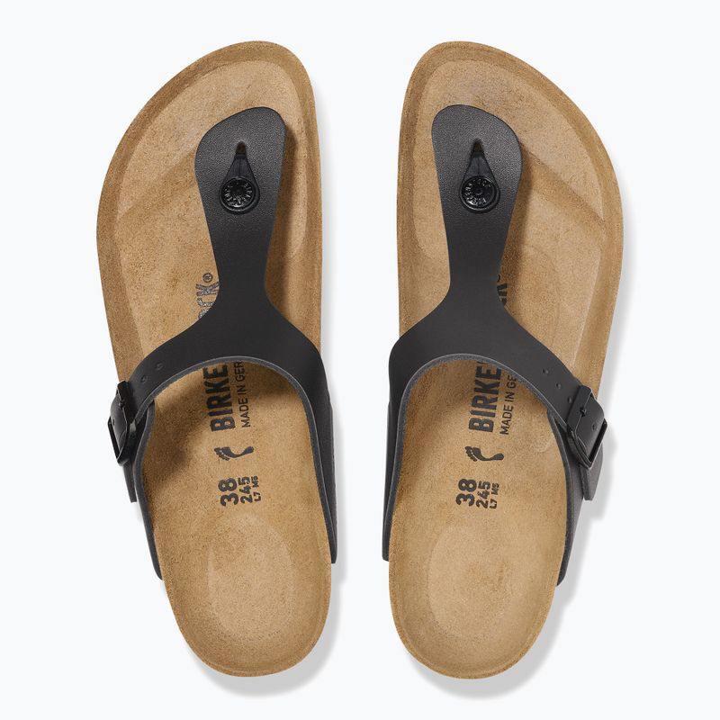 Шльопанці BIRKENSTOCK Gizeh NL Регулярні чорні шльопанці 3