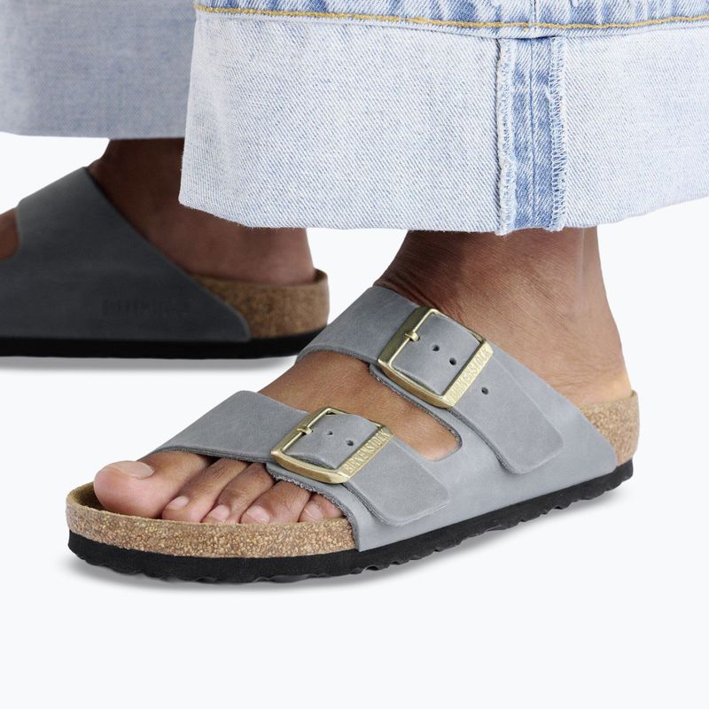 Шльопанці жіночі BIRKENSTOCK Arizona LEOI Narrow basalt gray 10