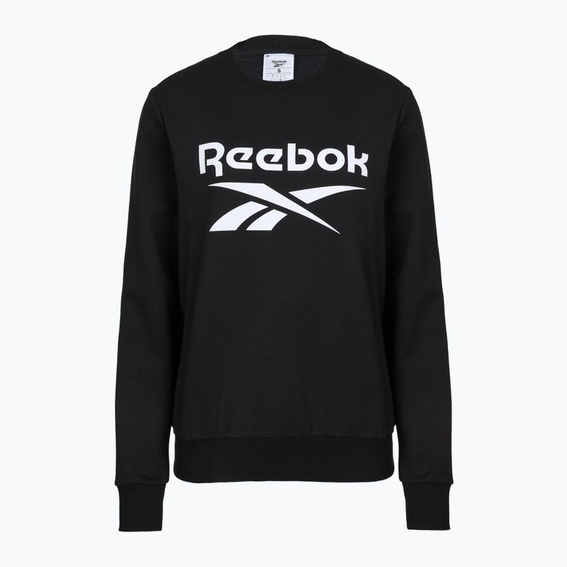 Жіночий флісовий екіпаж Reebok Identity з великим логотипом чорний