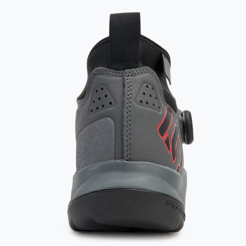 Чоловічі велотуфлі для МТБ adidas FIVE TEN Trailcross Pro Clip-In сірі п'ятірка / серцевина чорна / червона 6