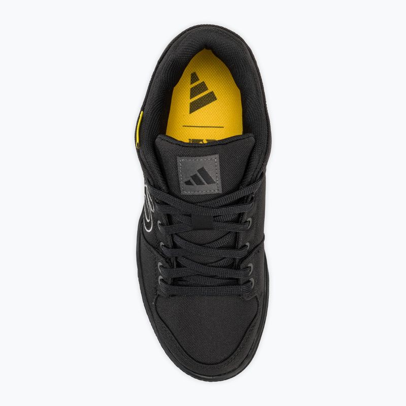 Кросівки велосипедні на платформі чоловічі adidas FIVE TEN Freerider Canvas core black/dgh solid grey/grey five 5