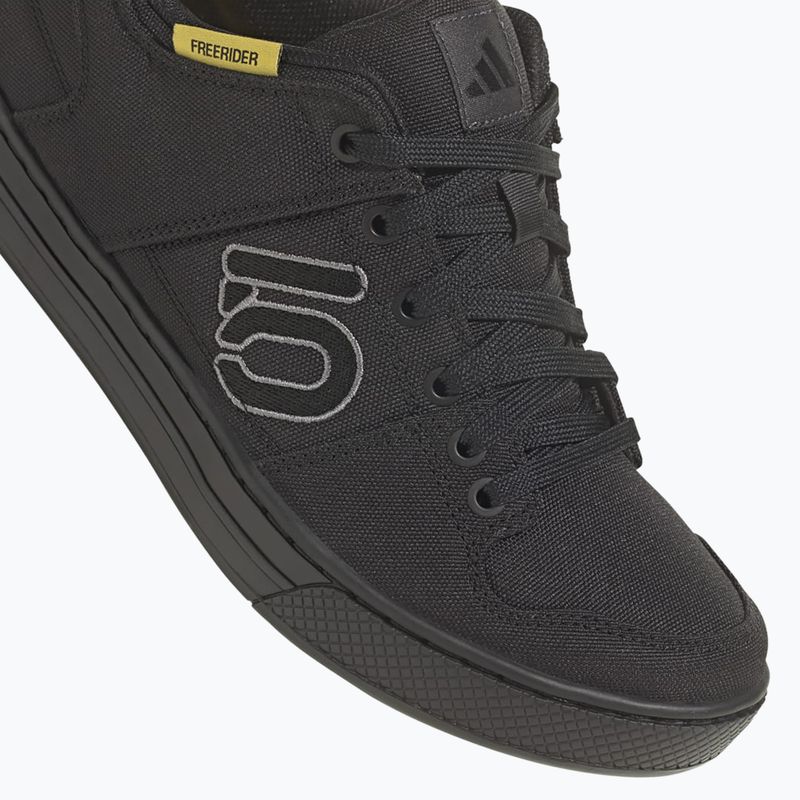 Кросівки велосипедні на платформі чоловічі adidas FIVE TEN Freerider Canvas core black/dgh solid grey/grey five 12