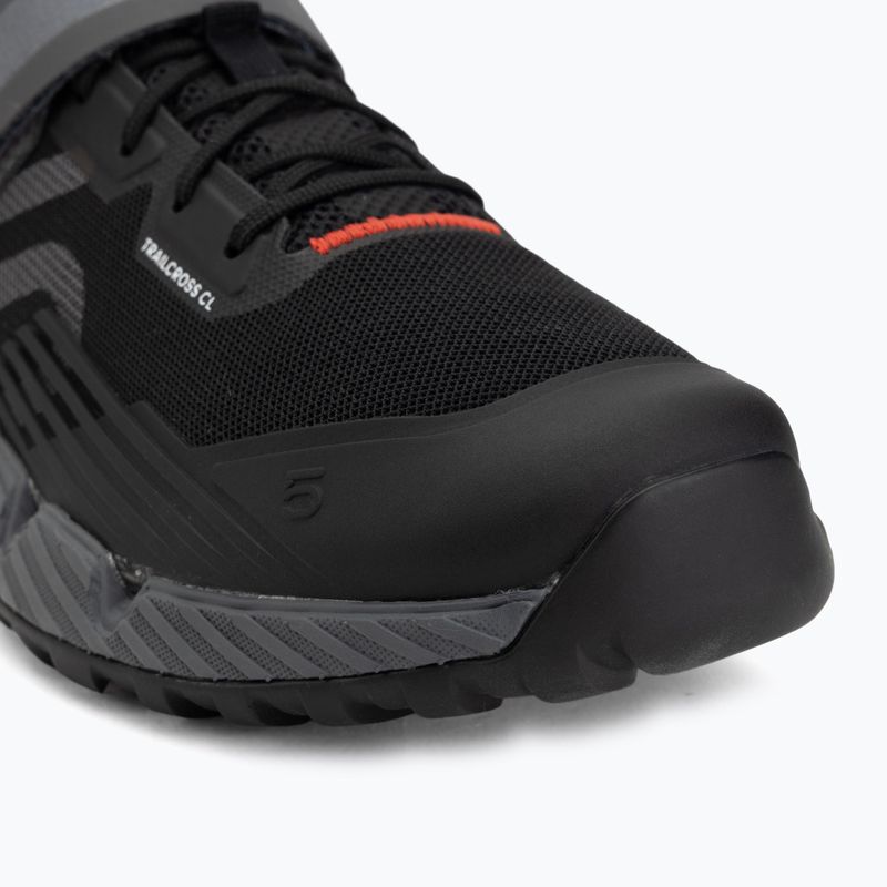 Чоловіче велосипедне взуття MTB adidas FIVE TEN Trailcross Clip In core black/grey three/red 7