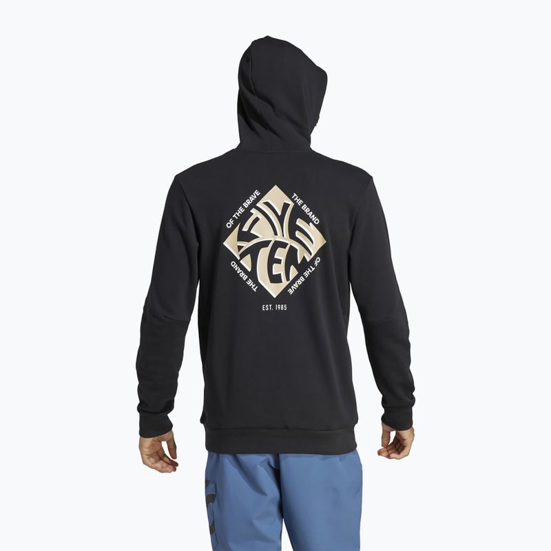 Чоловічий велосипедний світшот adidas FIVE TEN Graphic Hoodie чорний / савана 2