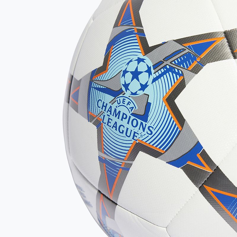 adidas UCL Тренувальний футбольний м'яч 23/24 білий/сріблястий металік/яскраво-блакитний/королівський розмір 4 3