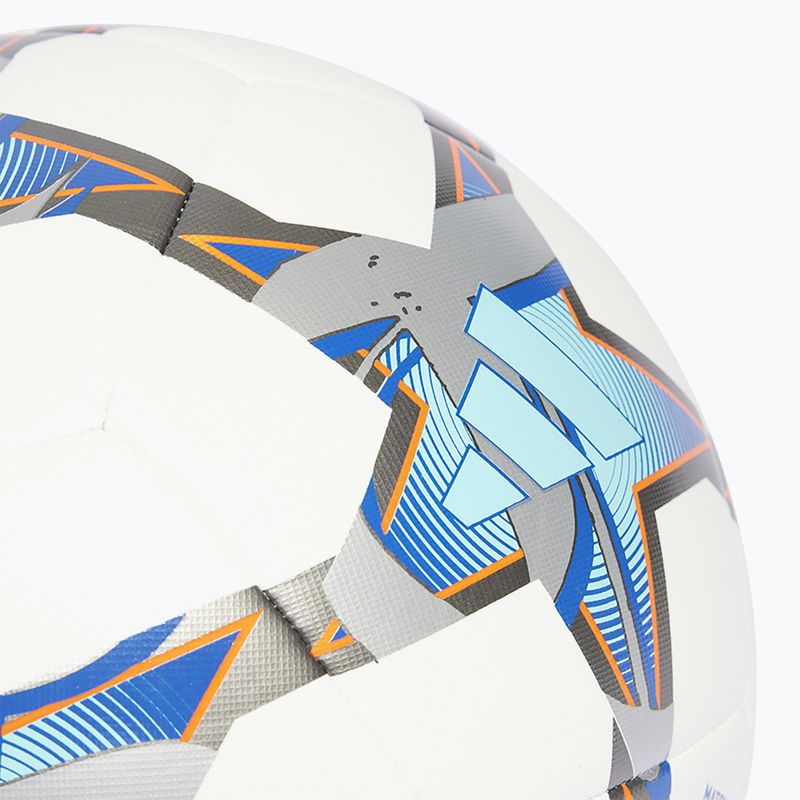 adidas UCL Тренувальний футбольний м'яч 23/24 білий/сріблястий металік/яскраво-блакитний/королівський розмір 4 4