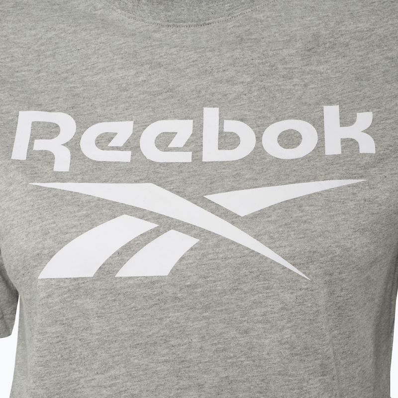 Футболка жіноча Reebok Identity Big Logo Crop Tee medium grey heather 3