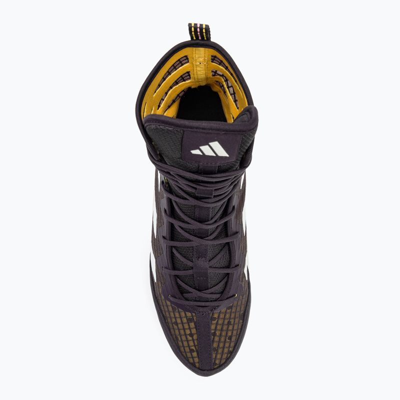 Боксерські черевики adidas Box Hog 4 aurora black/cloud white/spark 5