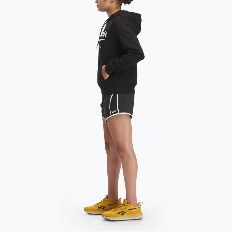 Жіночий флісовий світшот Reebok Identity з великим логотипом чорний 2
