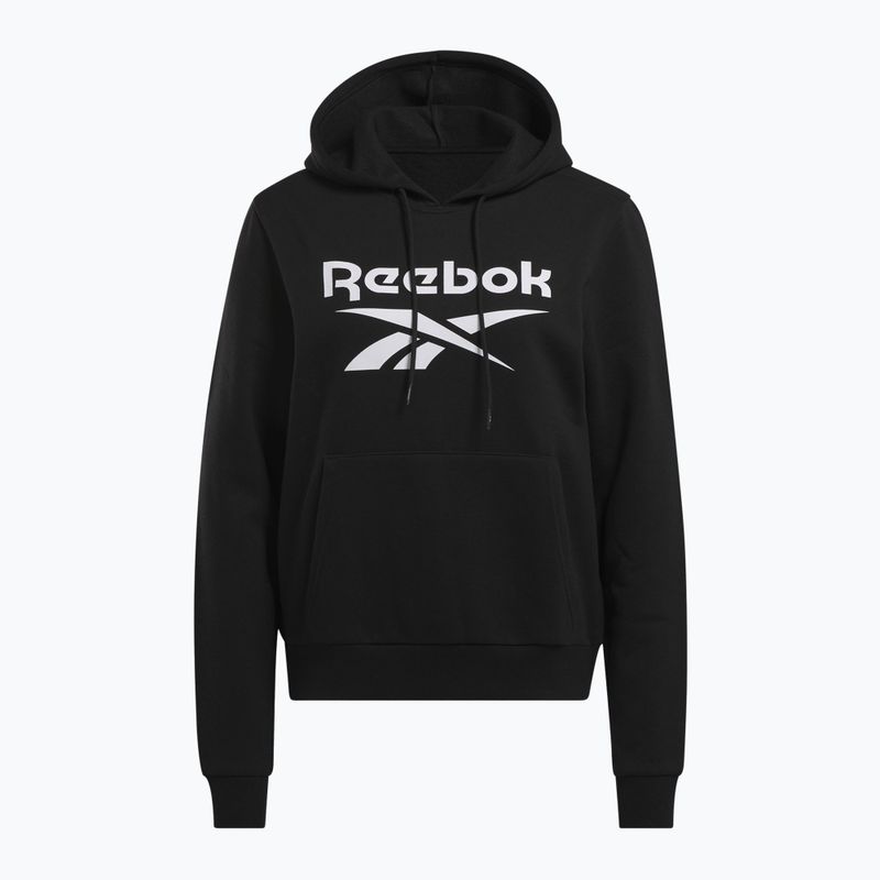 Жіночий флісовий світшот Reebok Identity з великим логотипом чорний 4