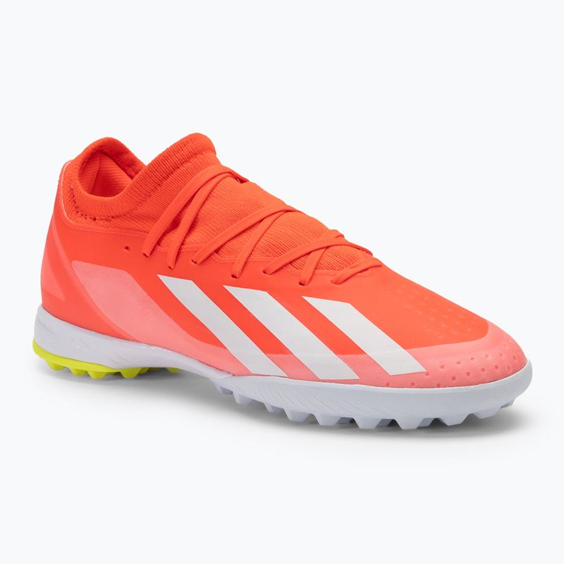 Кросівки футбольні чоловічі adidas X Crazyfast League TF solar red/cloud white/team solar yellow