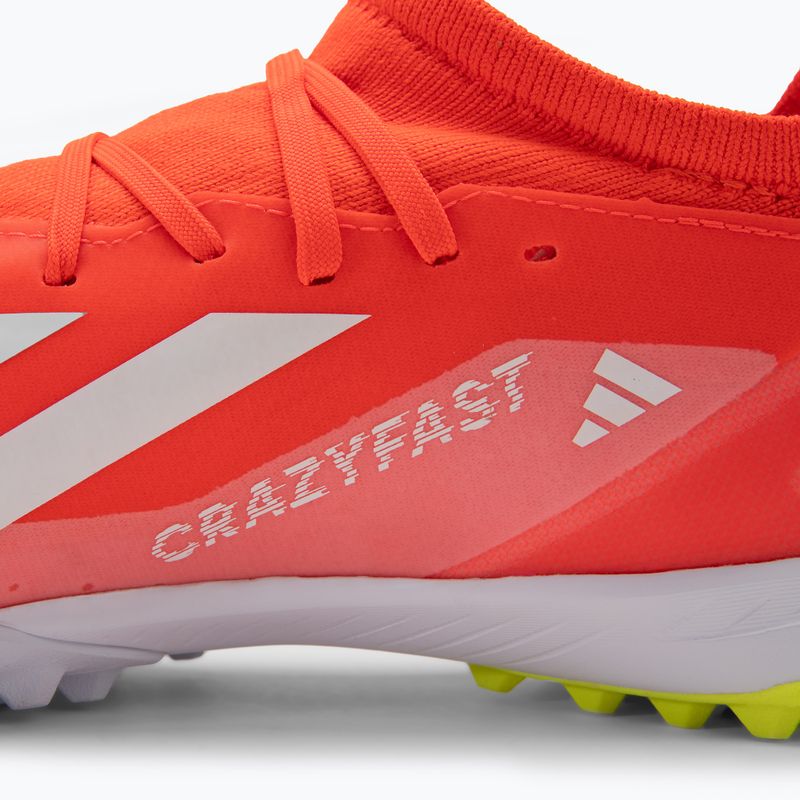 Кросівки футбольні чоловічі adidas X Crazyfast League TF solar red/cloud white/team solar yellow 8