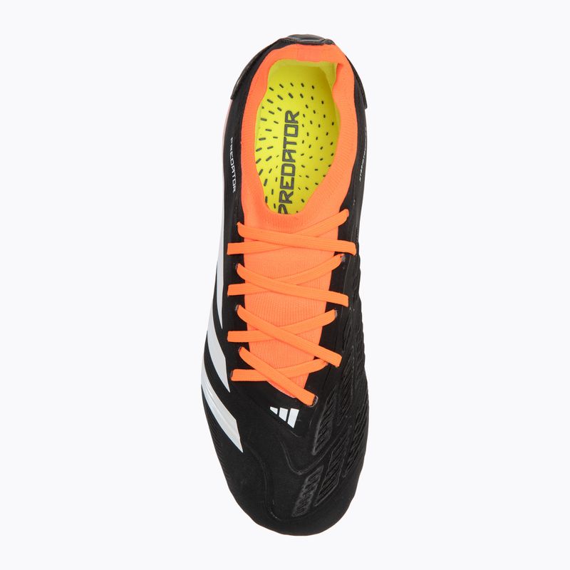 Кросівки футбольні чоловічі adidas Predator Pro FG core black/cloud white/solar red 5