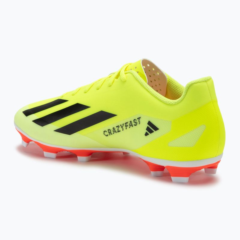 Кросівки футбольні чоловічі adidas X Crazyfast Club FxG team solar yellow/core black/cloud white 3