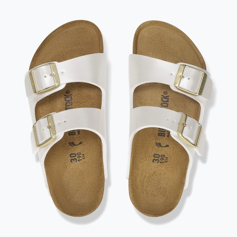 Шльопанці дитячі BIRKENSTOCK Arizona Birko-Flor Narrow electric metallic pearl 4