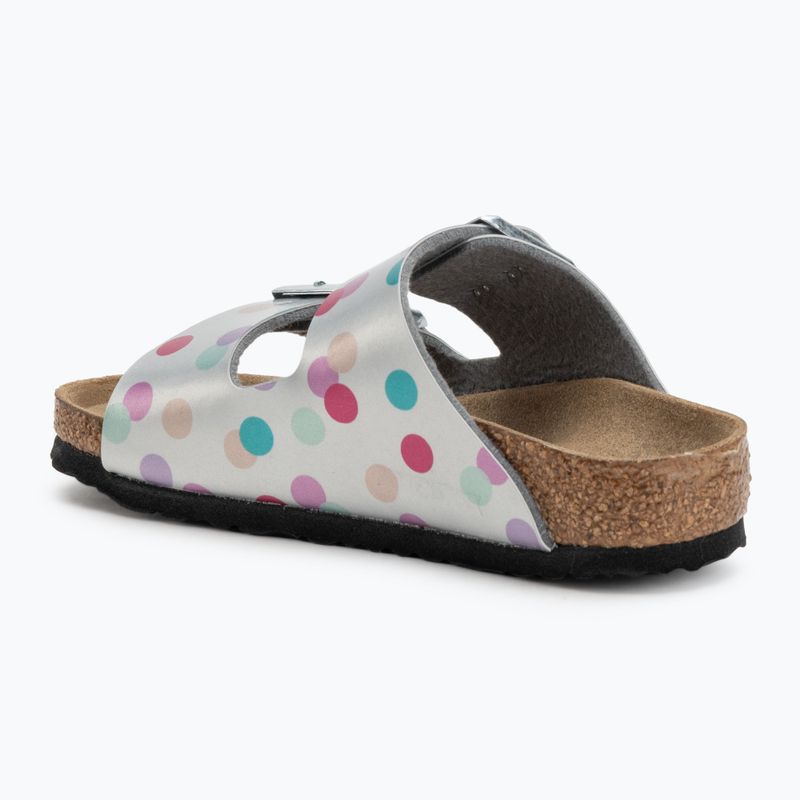 Шльопанці дитячі BIRKENSTOCK Arizona BF Narrow electric metallic dots silver 3
