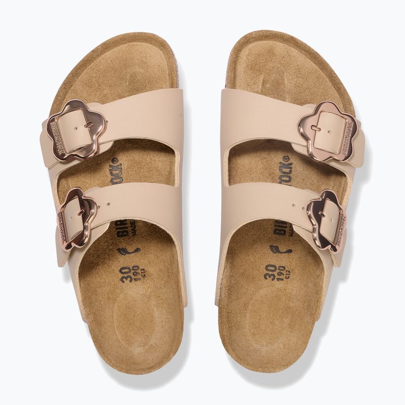Шльопанці дитячі BIRKENSTOCK Arizona Flowers Kids Birko-Flor sandcastle 3