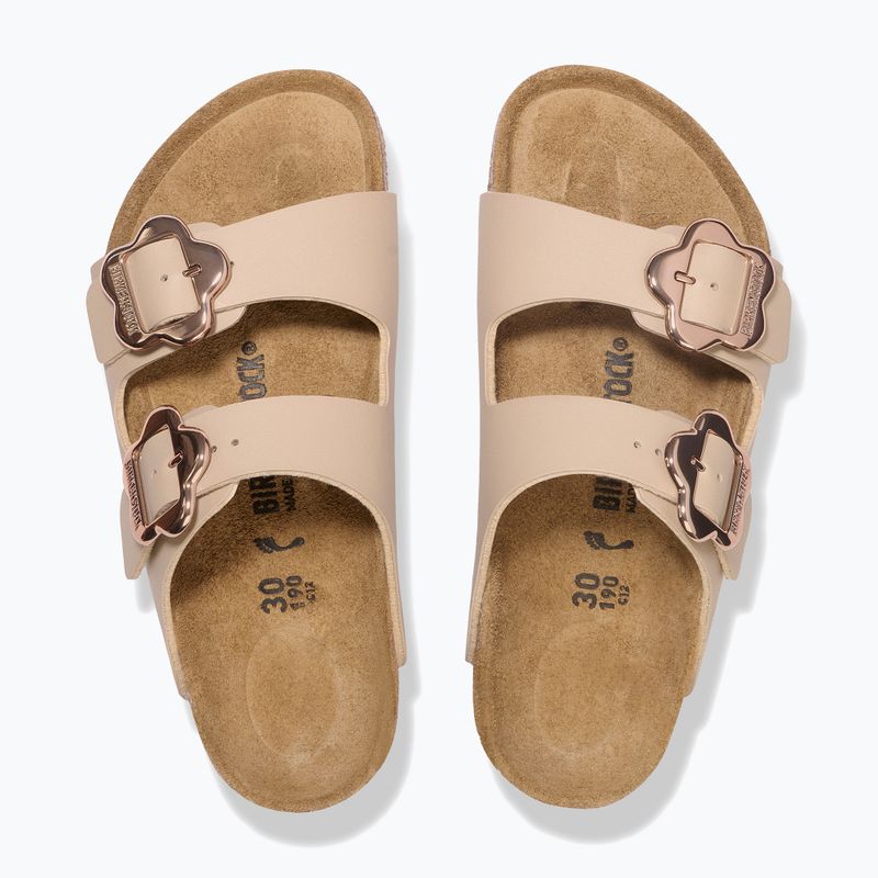 Шльопанці дитячі BIRKENSTOCK Arizona Flowers Kids Birko-Flor sandcastle 3