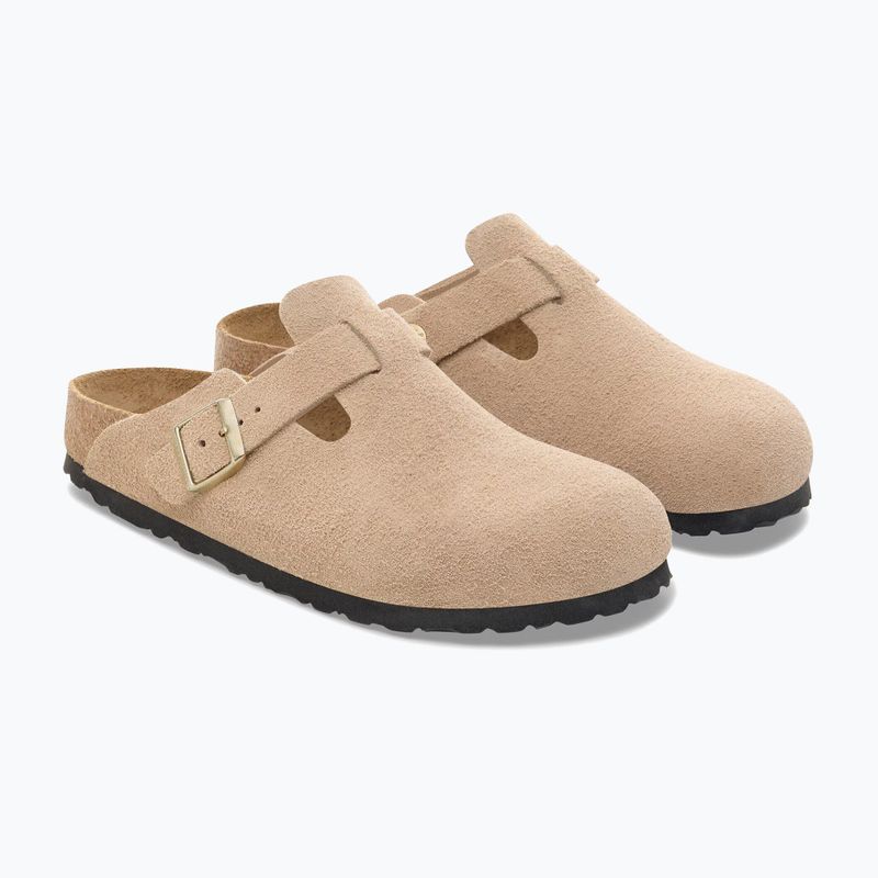 Шльопанці BIRKENSTOCK Boston Suede Leather sandcastle 3