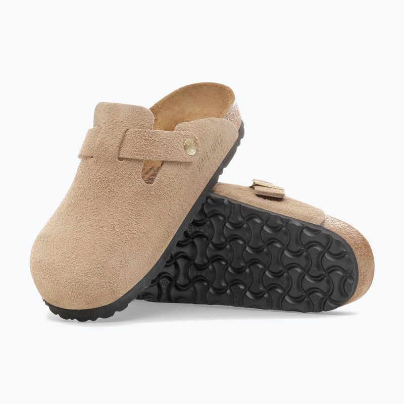 Шльопанці BIRKENSTOCK Boston Suede Leather sandcastle 5