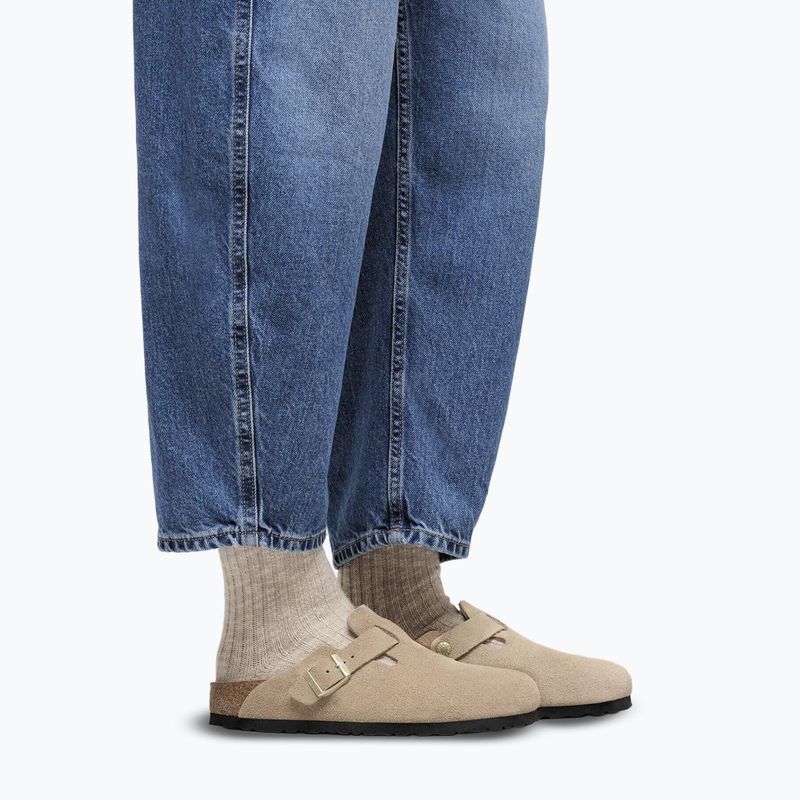 Шльопанці BIRKENSTOCK Boston Suede Leather sandcastle 7