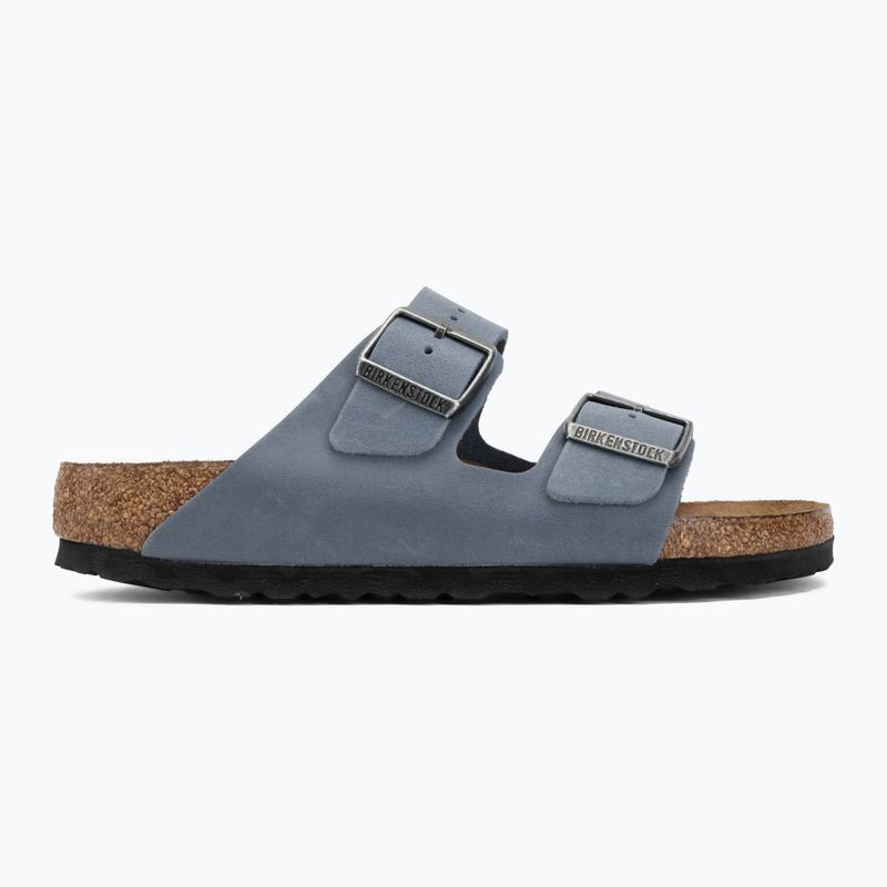 Шльопанці BIRKENSTOCK Arizona Soft Footbed Oiled Leather Narrow elemental blue 2