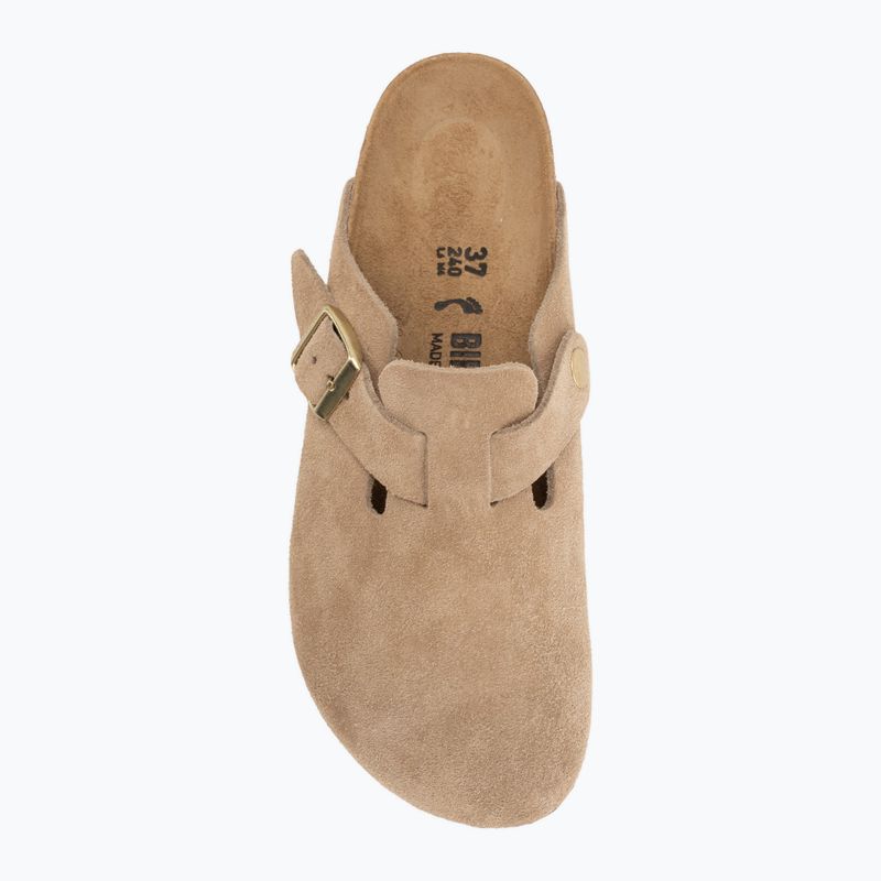 Шльопанці BIRKENSTOCK Boston Suede Leather sandcastle 5
