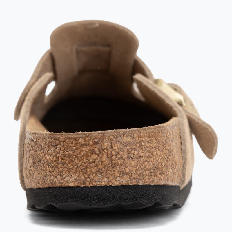 Шльопанці BIRKENSTOCK Boston Suede Leather sandcastle 6