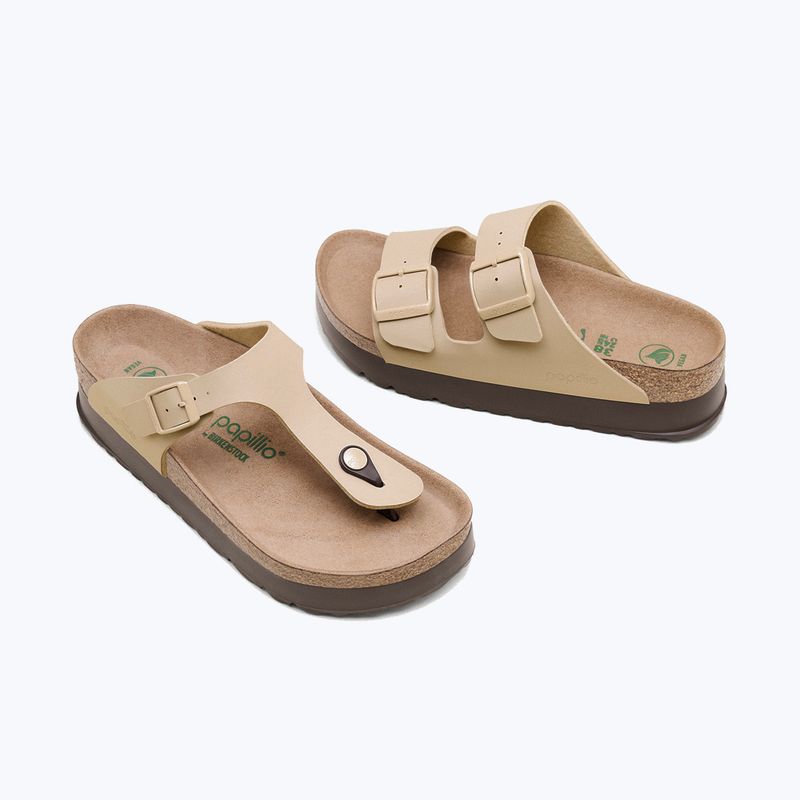 Шльопанці BIRKENSTOCK Arizona Flex Platform Birko-Flor sandcastle 5