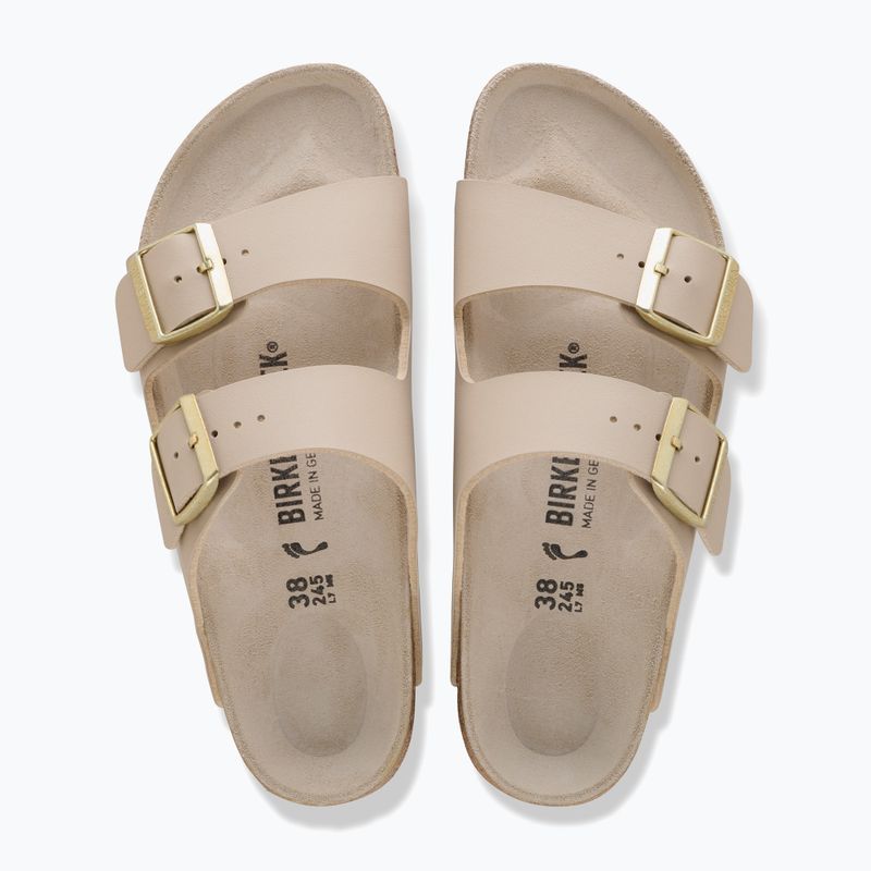 Шльопанці жіночі BIRKENSTOCK Arizona Birko-Flor triples sandcastle/oyster 3