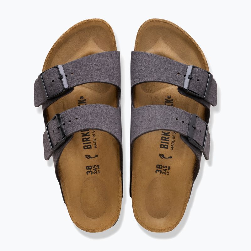 Капці BIRKENSTOCK Arizona BF Narrow velvet gray/black 3