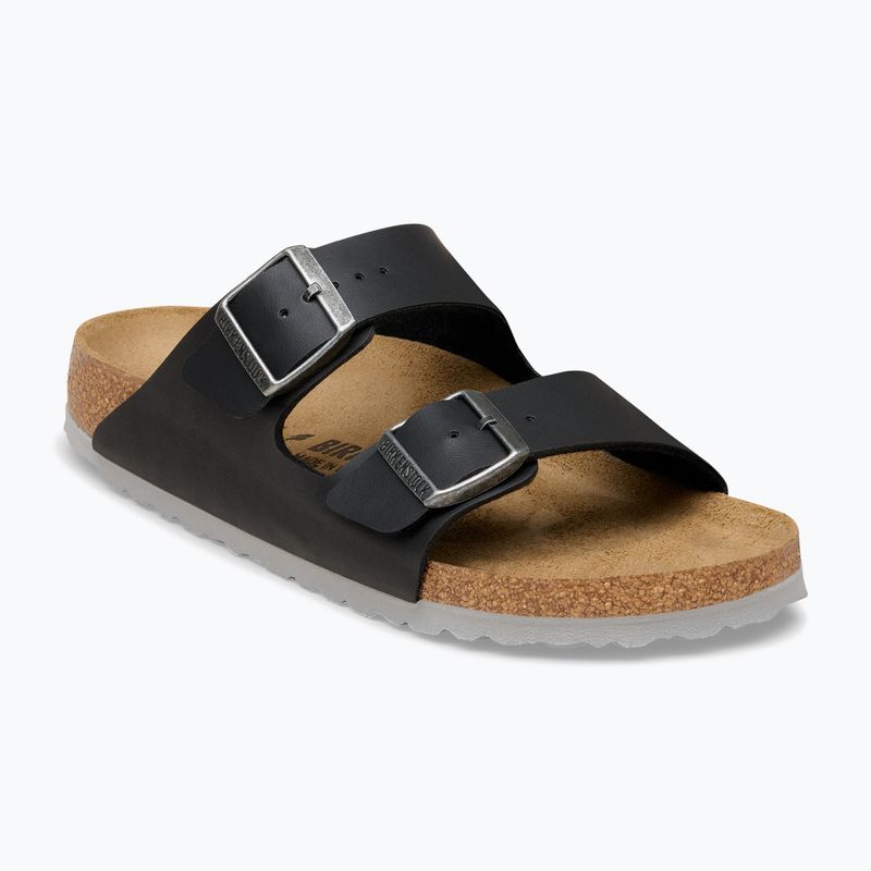 Шльопанці BIRKENSTOCK Arizona Birko-Flor black/light gray