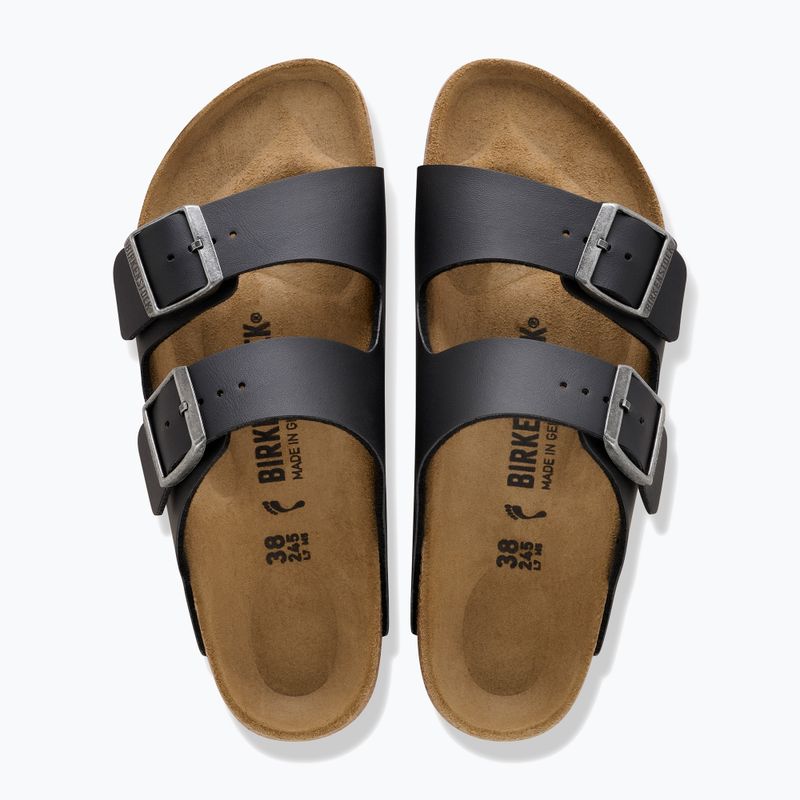Шльопанці BIRKENSTOCK Arizona Birko-Flor black/light gray 3