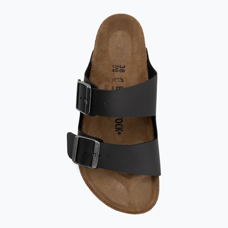 Шльопанці BIRKENSTOCK Arizona Birko-Flor black/light gray 5