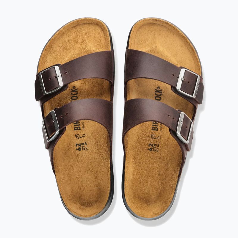 Шльопанці чоловічі BIRKENSTOCK Arizona Crosstown Oiled Leather Regular habana/black 4