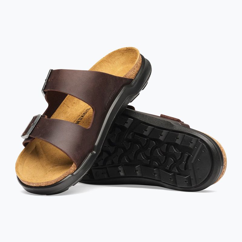 Шльопанці чоловічі BIRKENSTOCK Arizona Crosstown Oiled Leather Regular habana/black 5