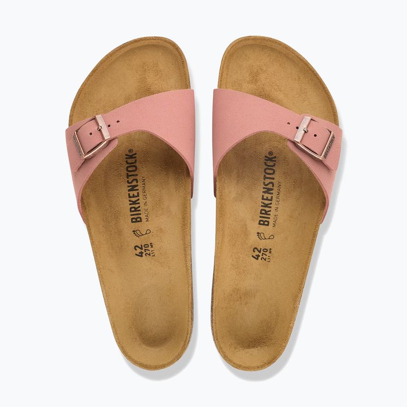 Жіночі шльопанці BIRKENSTOCK Madrid Birkibuc Narrow рожевий глина 4