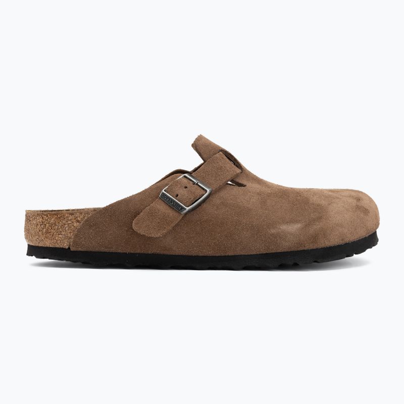 Шльопанці BIRKENSTOCK Boston Suede Leather dark tea 2