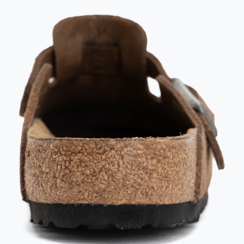 Шльопанці BIRKENSTOCK Boston Suede Leather dark tea 6