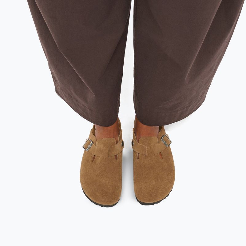 Шльопанці BIRKENSTOCK Boston Suede Leather dark tea 7