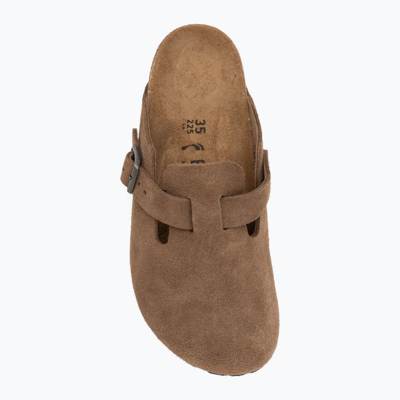 Шльопанці BIRKENSTOCK Boston Suede Leather dark tea 5