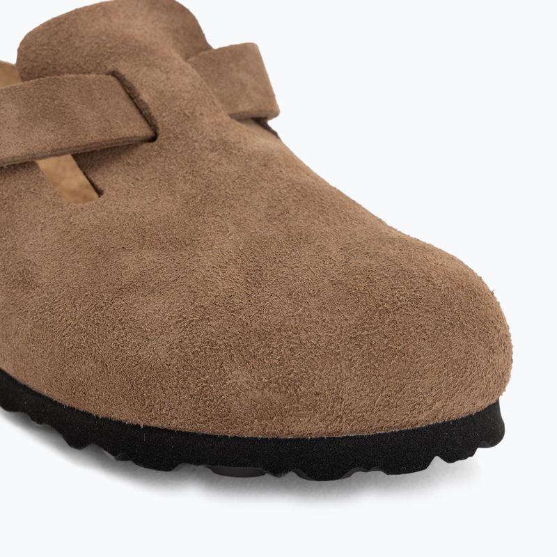 Шльопанці BIRKENSTOCK Boston Suede Leather dark tea 7